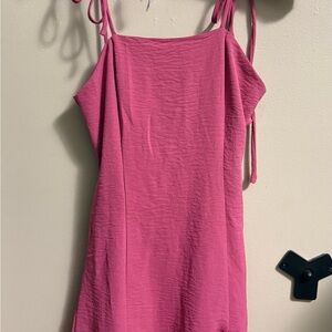 Elegant Pink Mini Dress